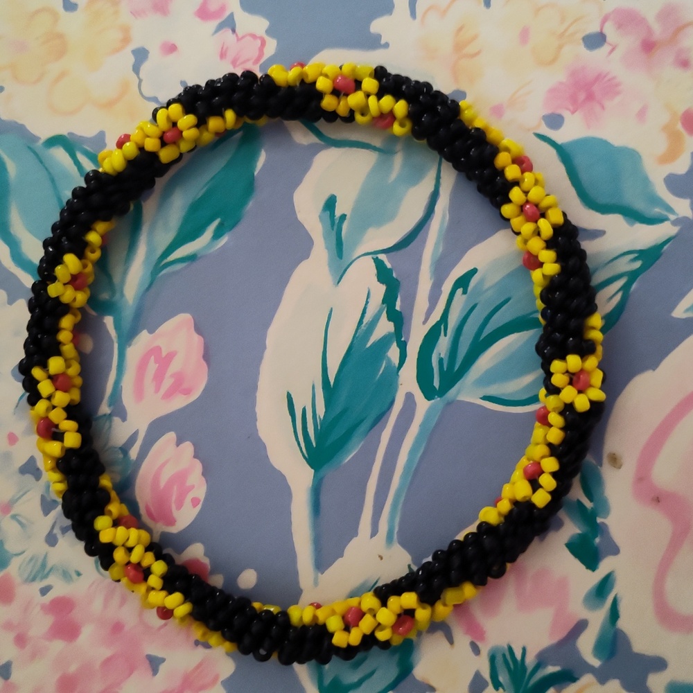 Sunflower Beaded Bracelet